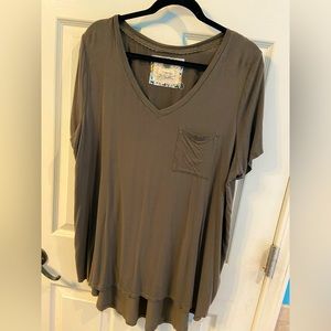 Hunter green pocket tee